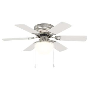 vidaXL Ventilador de teto com luz &Oslash; 82 cm Branco
