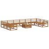 vidaXL Conjunto de Sof&aacute;s para Exterior 11 pcs Natural