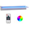 vidaXL Cascata com LEDs RGB 60 cm a&ccedil;o inoxid&aacute;vel