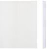 vidaXL 4 pcs painéis de privacidade para jardim 35x0,19 m PVC branco