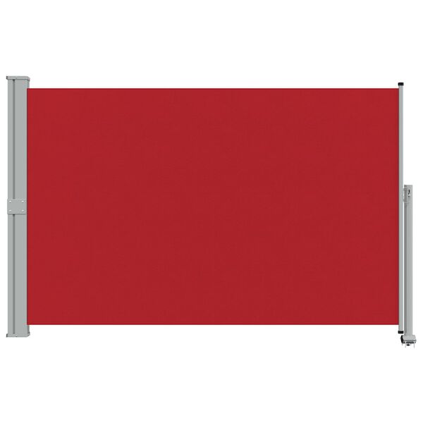 vidaXL Toldo lateral retr&aacute;til para p&aacute;tio 160x300 cm vermelho