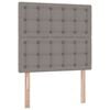 vidaXL Cama com arruma&ccedil;&atilde;o e colch&atilde;o Cinzento-acastanhado 100 x 200 cm