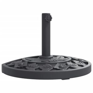 vidaXL Base para guarda-sol p/ postes de &Oslash;38/48 mm 9 kg semicircular
