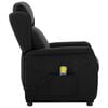 vidaXL Cadeira de massagem Preto 93.5 x 67.5 x 101.5 cm tecido