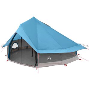 vidaXL Barraca Tipi 18 pessoa Azul Poli&eacute;ster e A&ccedil;o