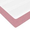 vidaXL Cama Box com colch&atilde;o Rosa 100 x 220 cm tecido