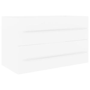 vidaXL Arm&aacute;rio lavat&oacute;rio 80x38,5x48 cm derivados de madeira branco