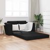vidaXL Sof&aacute;-Cama 60cm Preto tecido