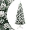 vidaXL &Aacute;rvore de Natal artificial articulada c/ flocos de neve 210 cm