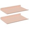 vidaXL Prateleira Flutuante 2 unid. Rosa 30 x 18 x 2,5 cm A&ccedil;o