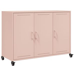 vidaXL Aparador 100,5x39x72 cm a&ccedil;o rosa
