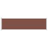 vidaXL Toldo lateral retr&aacute;til para p&aacute;tio 600x160 cm castanho