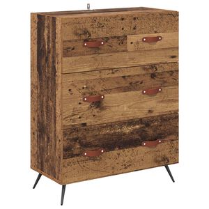 vidaXL Ba&uacute; de Gavetas com gaveta Madeira antiga 69,5 x 34 x 90 cm