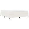 vidaXL Cama Box Creme e Branco 180 x 200 cm Tecido de Veludo Cotele