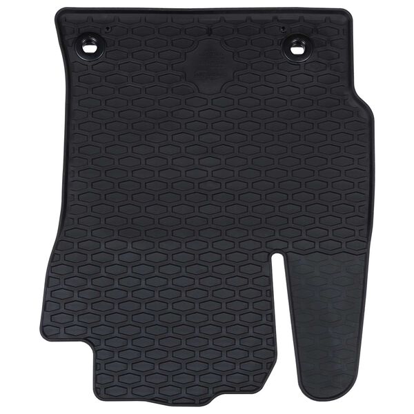 vidaXL Tapete de carro 4 pcs Preto Borracha