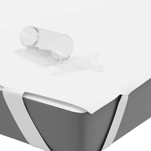 vidaXL Protetor de colch&atilde;o imperme&aacute;vel 180x220 cm branco