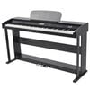 vidaXL Piano digital de 88 teclas com pedais, placa de melamina preta