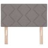 vidaXL Cabeceira Cinzento-acastanhado 80 cm tecido