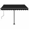 vidaXL Toldo retr&aacute;til manual independente 350x250 cm antracite
