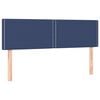 vidaXL Cama com molas/colch&atilde;o 140x190 cm tecido azul