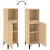 vidaXL Arm&aacute;rio WC 30x30x100 cm derivados de madeira carvalho sonoma