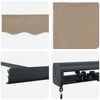 vidaXL Toldo Retr&aacute;til Bege 350 x 250 cm Tecido e Metal
