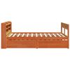 vidaXL Cama sem colch&atilde;o 120x190 cm madeira pinho maci&ccedil;a castanho-mel