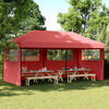 vidaXL Tenda de Festa Borgonha 292 x 580 x 315 cm Tecido Oxford