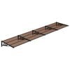 vidaXL Toldo de porta 396x90 cm policarbonato preto