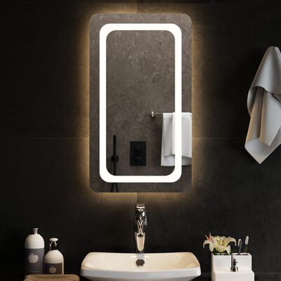 vidaXL Espelho de casa de banho com luzes LED 40x70 cm