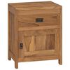 vidaXL Mesa de cabeceira teca maci&ccedil;a 40x30x50 cm
