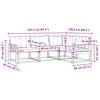 vidaXL Conjunto de Sof&aacute;s para Exterior 4 pcs Cinza Natural e Claro