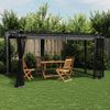 vidaXL Gazebo com paredes de malha 4x3 m a&ccedil;o antracite