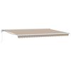 vidaXL Toldo Bege 500 x 300 x 165 cm Poli&eacute;ster e Alum&iacute;nio