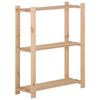 vidaXL Unidade arruma&ccedil;&atilde;o 3 prateleiras 60x28,5x90 cm pinho maci&ccedil;o