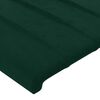 vidaXL Cabeceira de cama veludo 80x5x78/88 cm verde-escuro