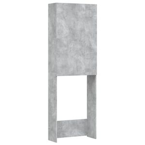 vidaXL Arm&aacute;rio m&aacute;quina de lavar roupa 64x25,5x190 cm cinzento-cimento
