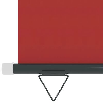 vidaXL Toldo lateral para varanda 122x250 cm vermelho