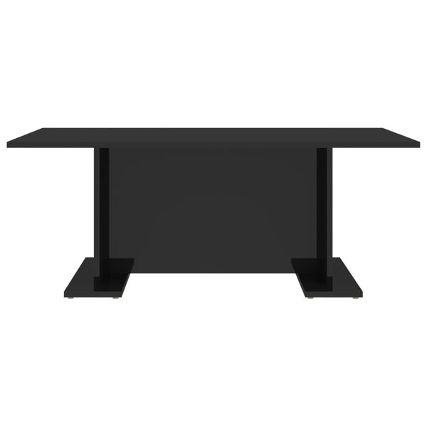 vidaXL Mesa de centro 103,5x60x40 cm contraplacado preto brilhante