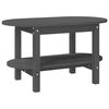 vidaXL Mesa de centro 80x45x45 cm madeira de pinho maci&ccedil;a cinzento