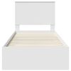 vidaXL Estrutura da Cama Branco 90 x 190 cm Madeira processada