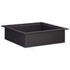 vidaXL Anel para Fogueira Preto 80 x 80 x 25 cm A&ccedil;o