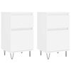 vidaXL Aparadores 2 pcs 40x35x70 cm derivados de madeira branco