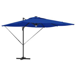 vidaXL Parasol Roma Azul 286 x 284 x 270 cm Alum&iacute;nio e Poli&eacute;ster