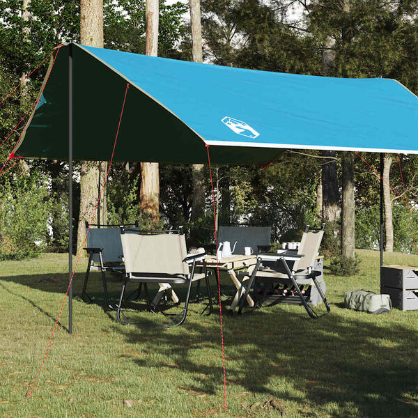 vidaXL Lona de campismo 460x305x210 cm imperme&aacute;vel azul