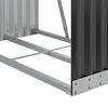 vidaXL Suporte para lenha 80x45x190 cm Antracite A&ccedil;o galvanizado