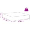 vidaXL Prateleira de Parede 4 pcs M&aacute;rmore Branco 23 x 23,5 x 4 cm
