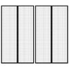 vidaXL Cortinas de porta anti-insetos magn&eacute;ticas 2 pcs 200x80 cm preto