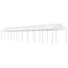 vidaXL Gazebo com telhado 20,07x2,28x2,69 m polietileno branco