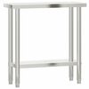 vidaXL Mesa de trabalho para cozinha 82,5x30x85 cm a&ccedil;o inoxid&aacute;vel